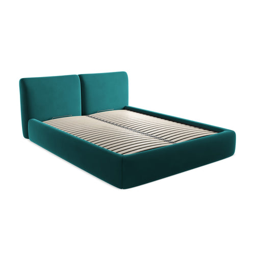 LaMiaSofa Bed met opbergruimte Milano - velours - marien - 180x228x82