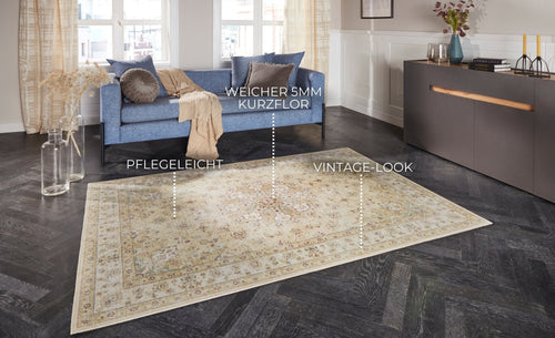 Carpet Nain in Oriental-Optic Golden Yellow 160x230 cm