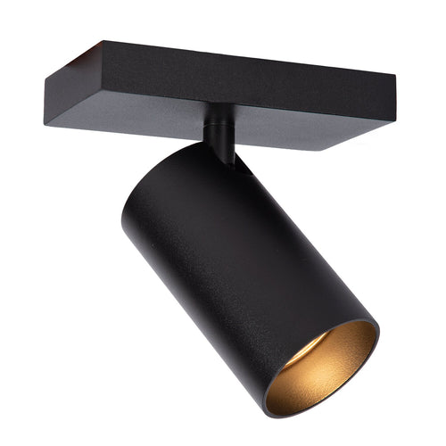 Atmooz plafondlamp Era 1 - zwart - 15 x 10 x H 12 cm - GU10