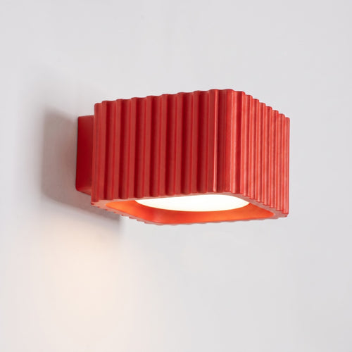 Sollux Lighting Wandlamp RIFF rood Gx53 - 10x12x6cm