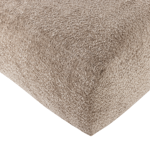 WOOOD poef Mojo Base - Wollig - Donkerzand - 45x84x64