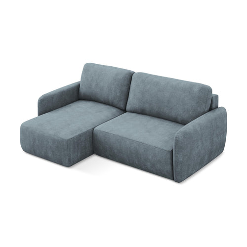 LaMiaSofa hoekbank links Corle - chenille stof - jeans - 207x148x86