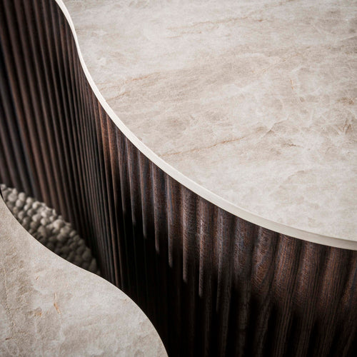 Giga Living Salontafel Ceramo Medio - Rond Keramiek - Set Van 2
