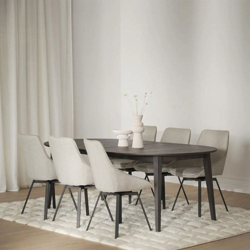 Rowico Home Filippa uitschuifbare eettafel donkerbruin - Ø120 cm - vtwonen shop