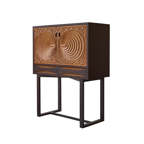 Tikamoon Massief mahoniehouten dressoir 120 cm - Bruin - vtwonen shop