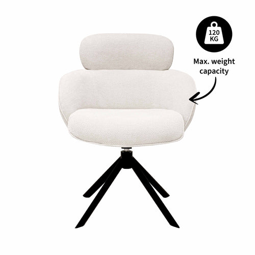 Kick draaistoel Kian - Crème
