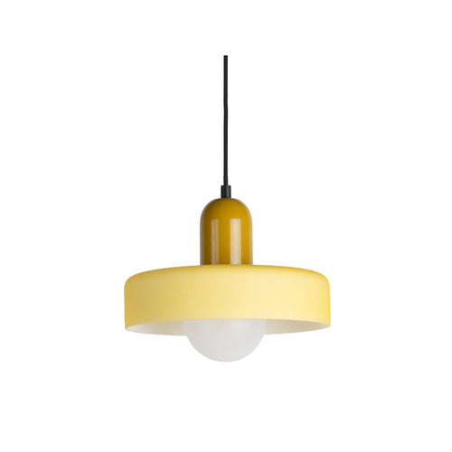 Leitmotiv hanglamp Opaco Grato - geel - Ø25cm