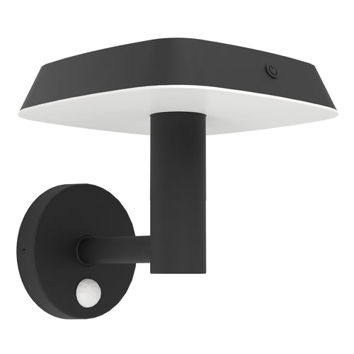 EGLO solar wandlamp buiten Dreoli - led - 21 cm - zwart/wit