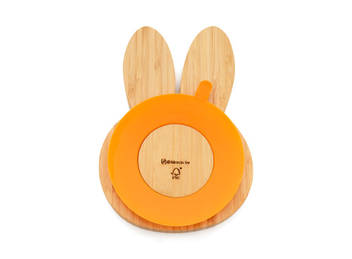 Zilverstad - Bamboe bord Nijntje met 2 delig RVS couvert - vtwonen shop