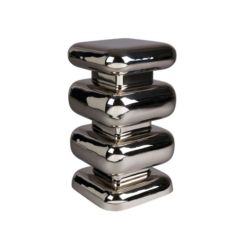 Dutchbone Stubby Bijzettafel Chroom - Zilver - vtwonen shop