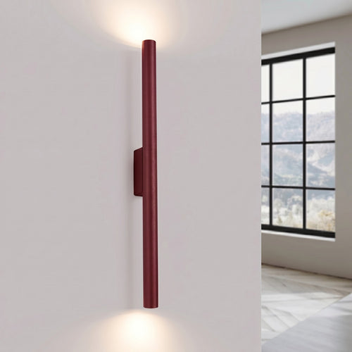 Sollux Lighting Wandlamp PASTELO 2 bordeaux - 2,5x5x50cm