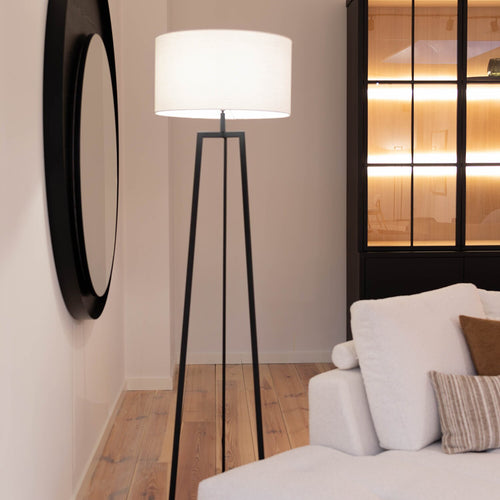 Atmooz vloerlamp Falco - zwart - Ø 46 x H 166 cm - E27