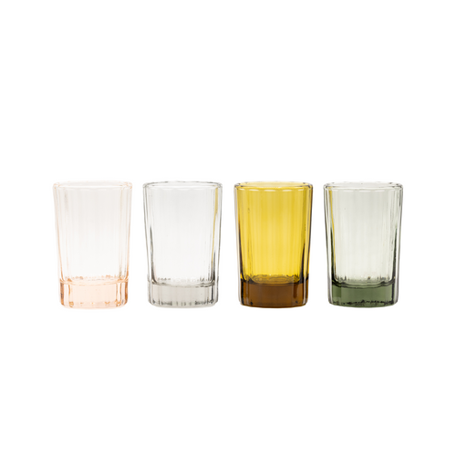Brût Homeware water glas Reed - set van 6 - helder