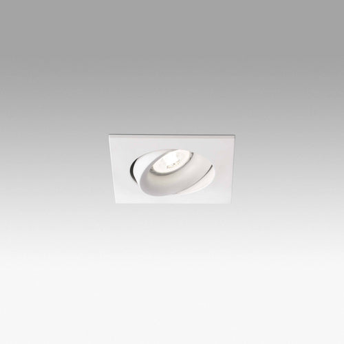 Faro Arg - 1 licht vierkante kantelbare inbouwspot wit, GU10