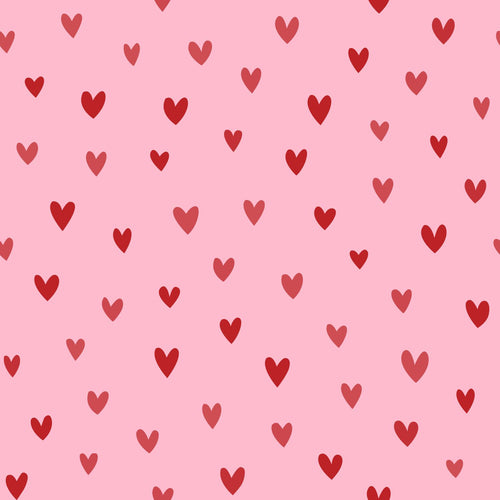 ESTAhome behang hartjes roze en rood - 50 x 900 cm - 131633 - vtwonen shop