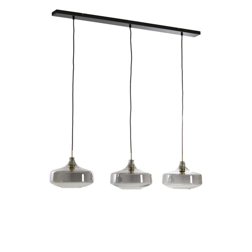 Light & Living hanglamp Solna - grijs - 120x30x21cm