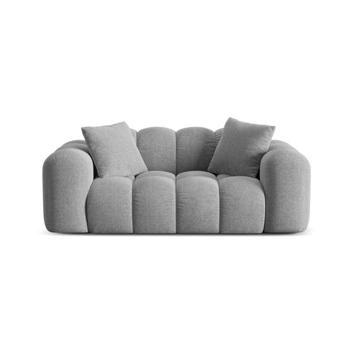 Cosmopolitan Design - Bank Treno 2-zits, chenille lichtgrijs - 94x180x70cm
