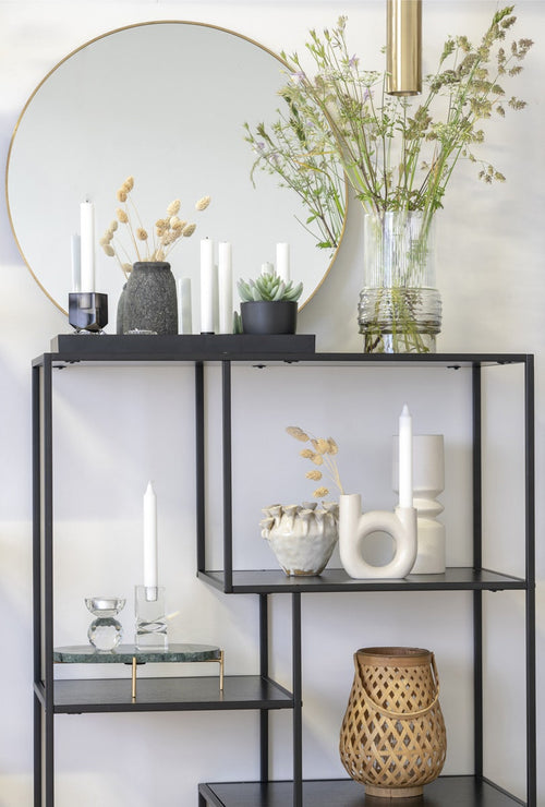 Artichok Valery vaas keramiek - set van 3 - donkergrijs - vtwonen shop