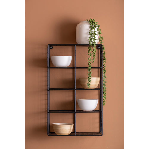 Present Time wanddecoratie Reja - zwart - 18x30x50cm - vtwonen shop