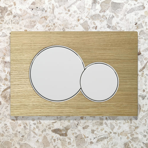 Decoplates wc paneel front, rechthoekig liggend - bruin - 24.6x16.4cm - vtwonen shop