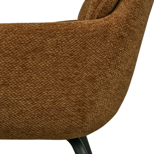 WOOOD eetkamerstoelen Runa - Polyester - Caramel - Set van 6 - vtwonen shop