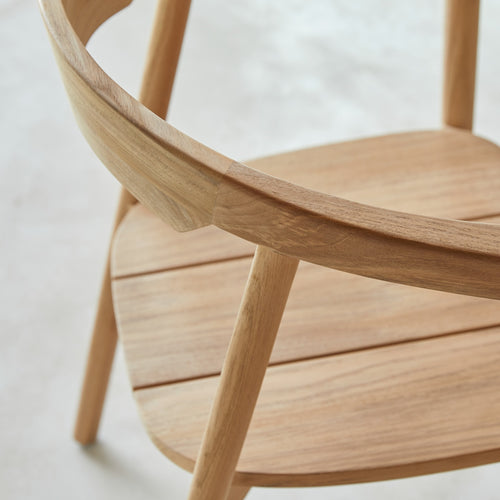 Tikamoon Stoel van massief teakhout - Naturel - vtwonen shop