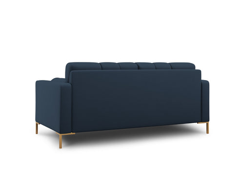Cosmopolitan Design Bank Bali 2-zits, structurele stof, blauw - 96x152x75cm