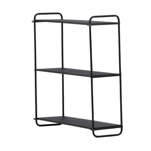 Nest living Freddy Metalen Wandrek Zwart - 63 x 62 cm - vtwonen shop