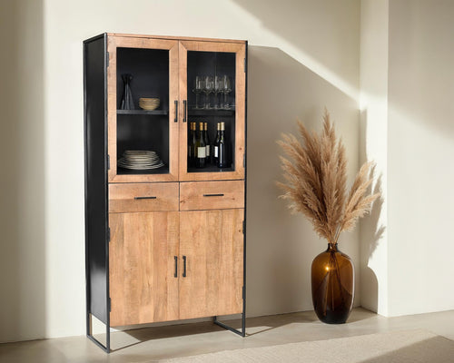 Livingfurn kast Elin - bruin - 90x40x180 - vtwonen shop