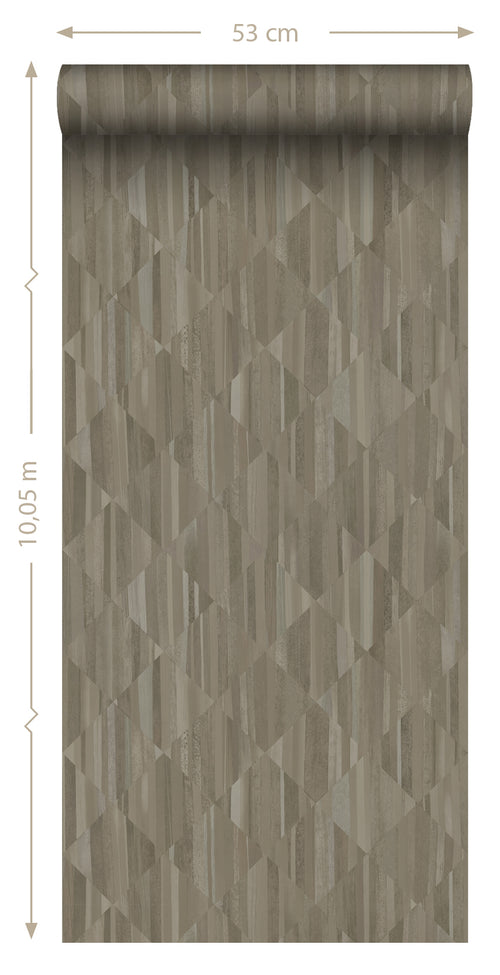 Origin Wallcoverings behang 3D-houtmotief lichtbruin - 50 x 900 cm - 347870 - vtwonen shop