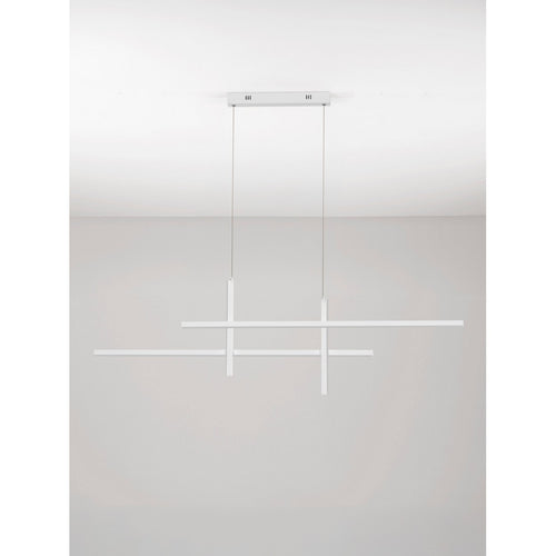 Nova Luce ANTAMA Hanglamp voor aan het plafond, zandwit, Triac dimbare LED 40W 1200lm 3200K