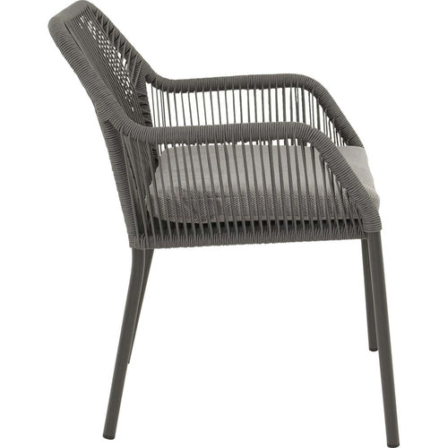 Lesli Living bistrostoel Akita - grijs - 56x62x81cm