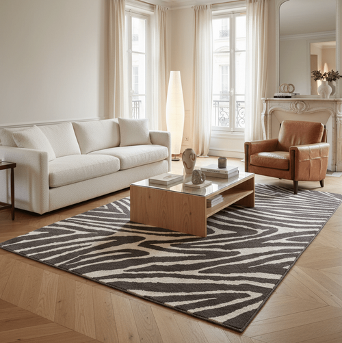 AFK Living vloerkleed Buffon - zeer zacht - zwart - 120x170 cm
