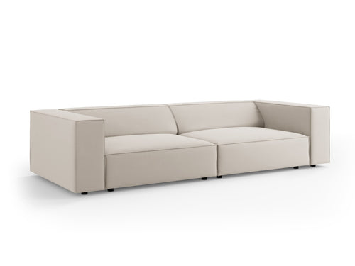 Cosmopolitan Design Bank Arendal 4-zits, flueel, ecru - 102x244x70cm