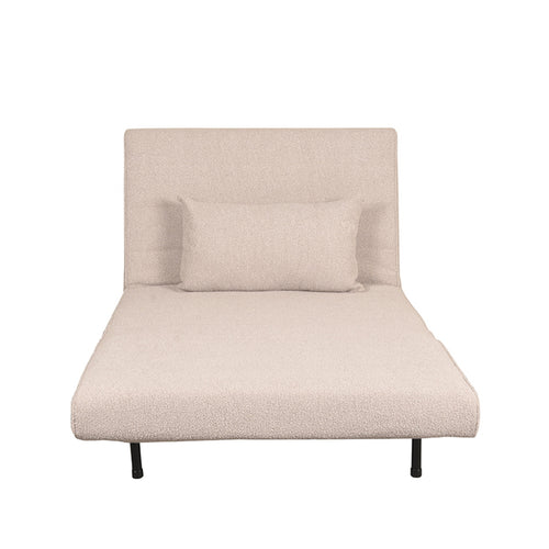 LABEL51 Slaapbank Single - Naturel/Zwart - 101x90x81cm - vtwonen shop