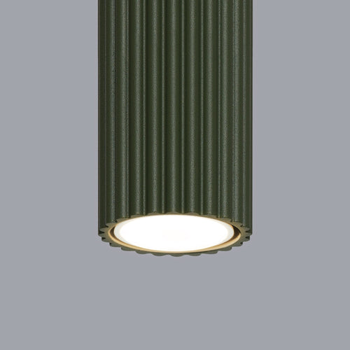 Sollux Lighting Plafondlamp KARBON 10 olijfgroen - 6,5x6,5x10cm