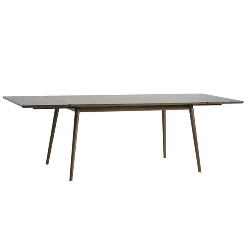 Olivine Boas verlengbare houten eettafel gerookt eiken - 150 x 90 cm - vtwonen shop