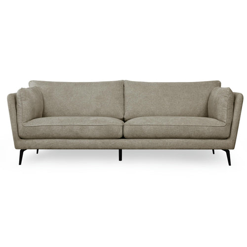 Furnhouse 3-zitsbank Bari - Taupe - Stof - 92x224x84