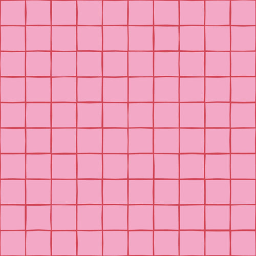 ESTAhome behang geblokt motief roze - 50 x 900 cm - 131597 - vtwonen shop