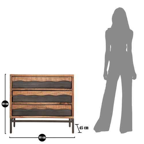 Mauro Ferretti commode - 88x45x80 cm - bruin