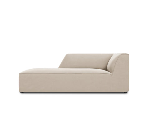 Micadoni linker meridiaan Ruby flueel, beige - 180x93x69cm