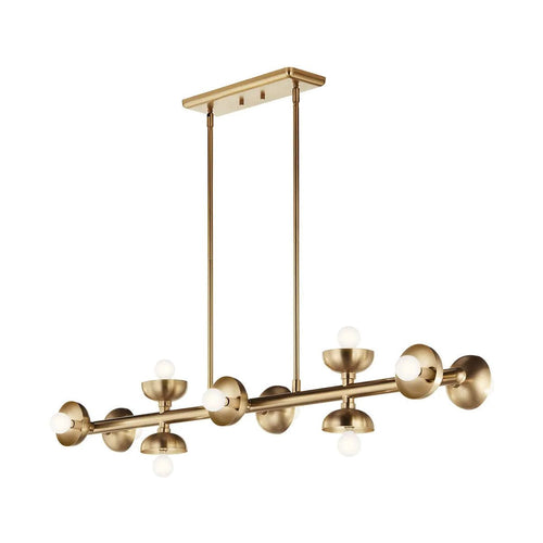 Bar Pendelleuchte Deckenleuchte Modern Champagner Bronze 10x E14