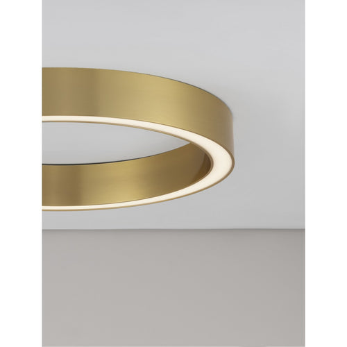 Nova Luce STING Geïntegreerde LED-plafondlamp, halfverzonken, messing goud, Triac dimbaar, 40W, 2153lm, 3000K