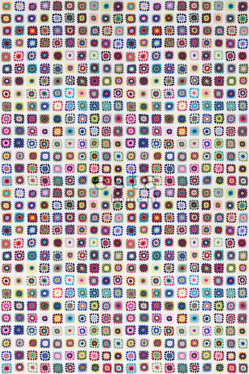 ESTAhome fotobehang gehaakte deken meerkleurig - 100 x 279 cm - 158112 - vtwonen shop