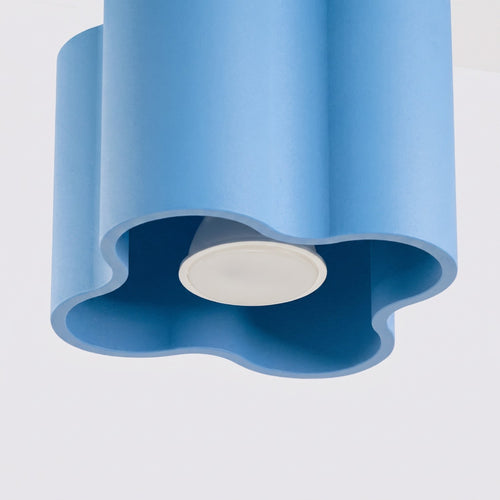 Sollux Lighting Plafondlamp OVIO 1 azuurblauw GU10 - 12x12x10cm