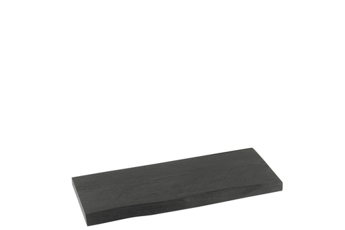 J-Line wandplank Gerard - hout - zwart - small
