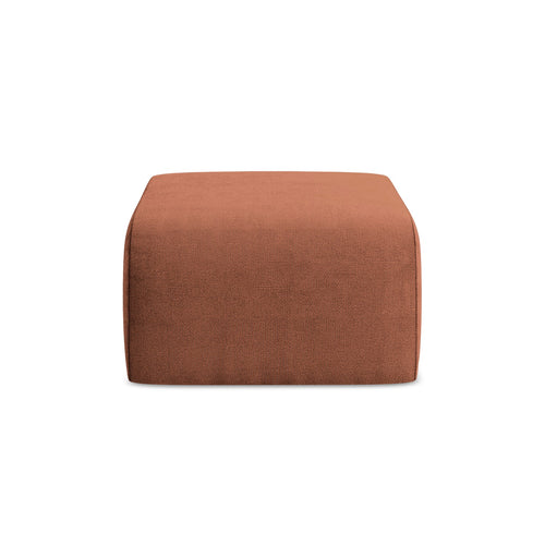 LaMiaSofa Poef Cervo - chenille stof - terracotta - 72x94x42