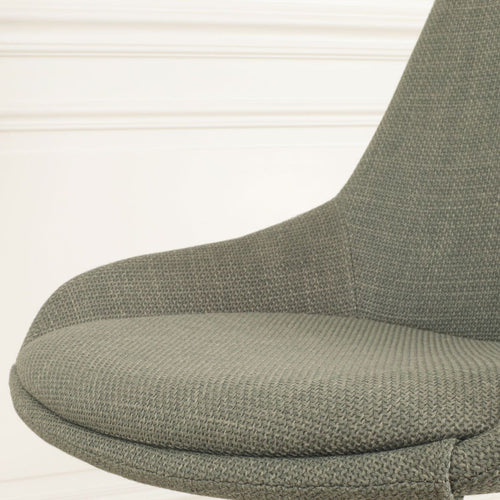 Nolon Nino-Isa Barkruk Saliegroen - Stof - Zwart Onderstel - 75 cm - vtwonen shop