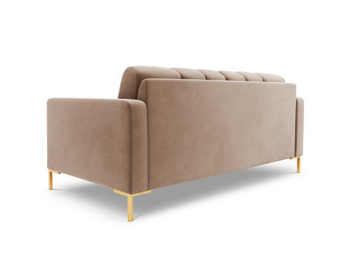 Cosmopolitan Design Bank Bali 2-zits, flueel, beige - 96x152x75cm