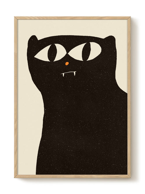 Enikő Eged - Black Cat - PSTR studio Kunst Poster - vtwonen shop